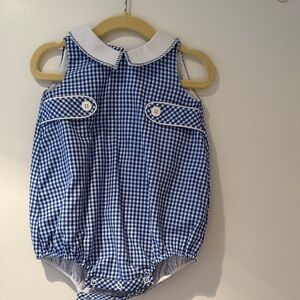 Luli&me Gingham Baby Romper